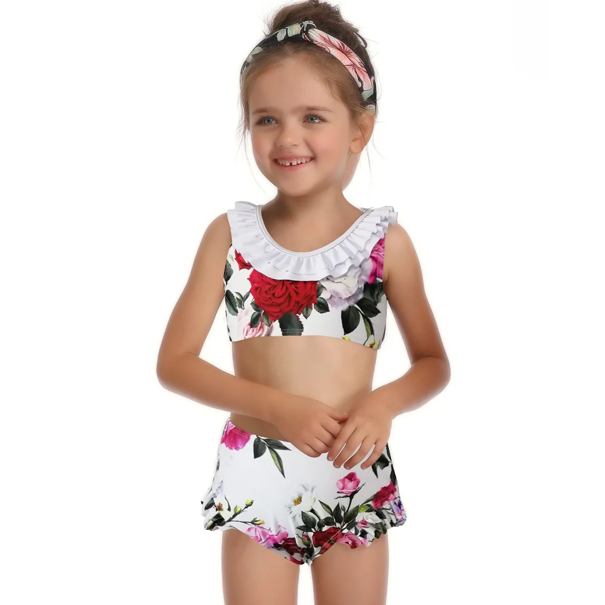 Купальник для мамы и дочки летняя семейная Одинаковая одежда купальник женщин