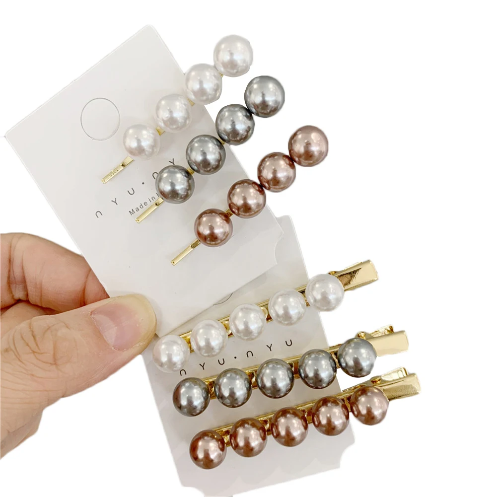 Женские заколки для волос с искусственным жемчугом милые ручной работы 2019 |