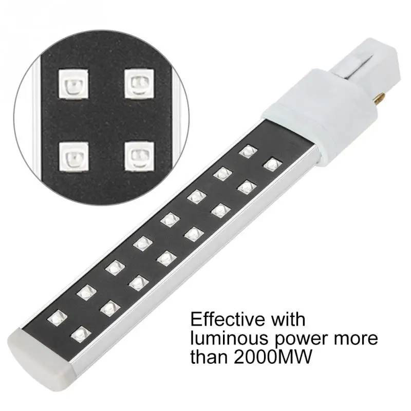 Вращающаяся сушилка для ногтей УФ светодиодный трубчатая лампа светильник лампы