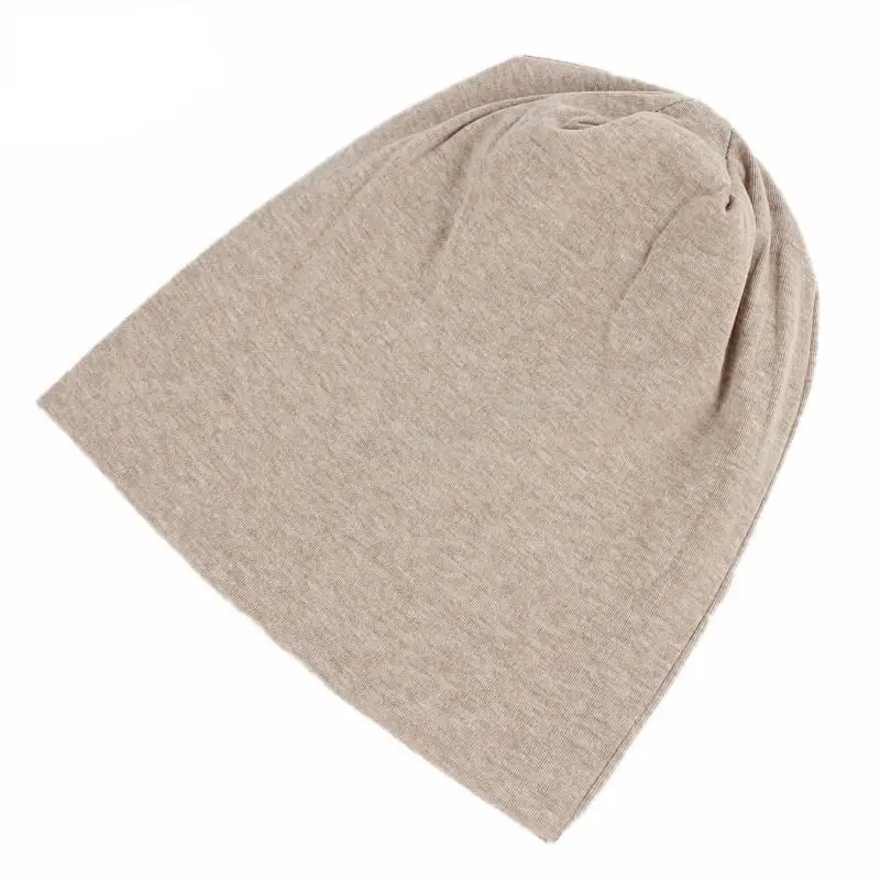 Мужская и женская вязаная простая Кепка бини Лыжная Шапка однотонный