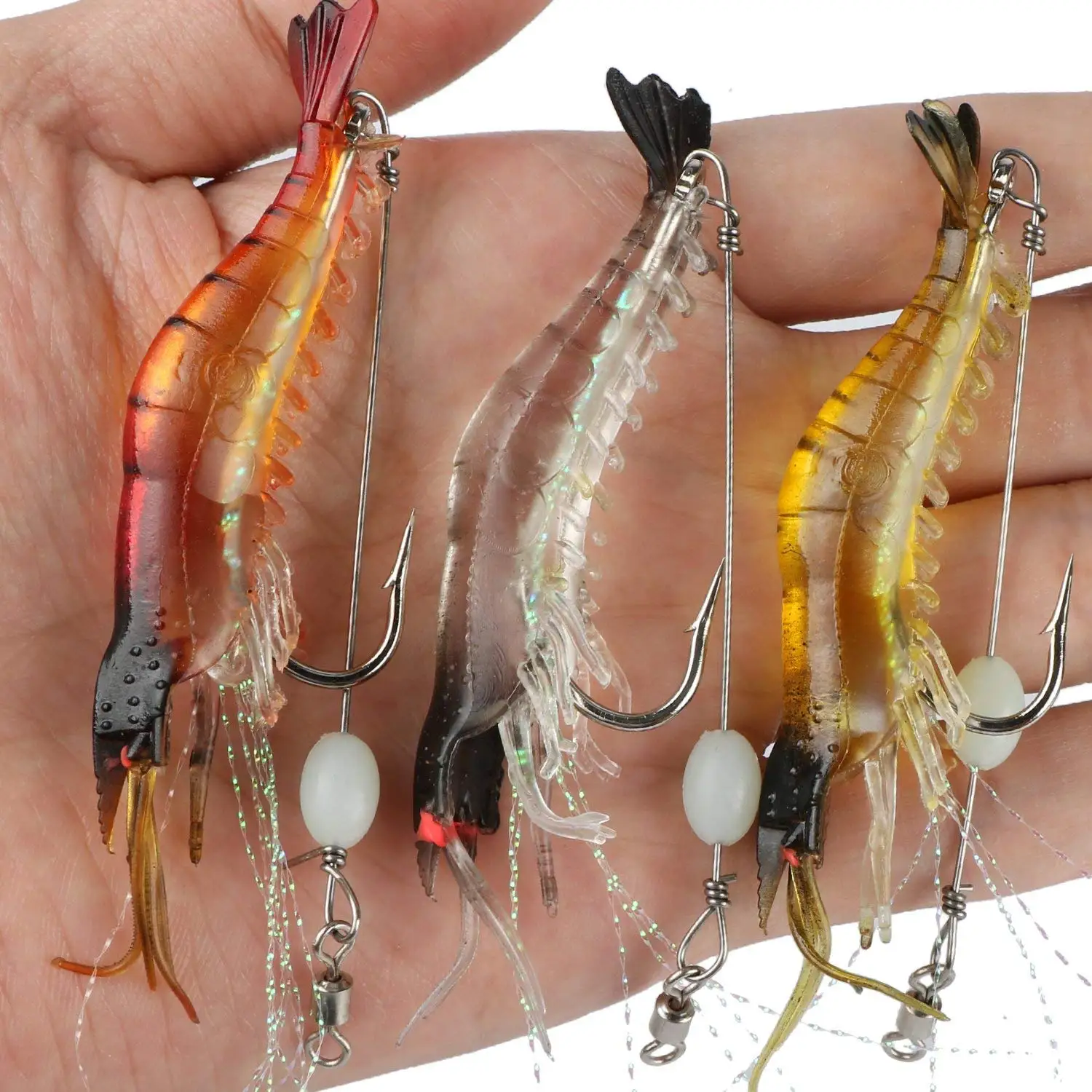 BMDT креветка рыболовная Мягкая приманка в виде червя червячная 6 г 9 см 12