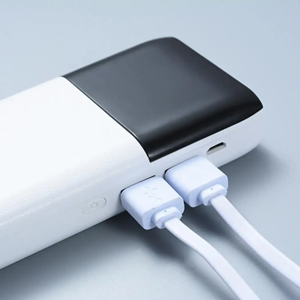 30000 мАч ультратонкий портативный внешний аккумулятор 2 USB светодиодный блок