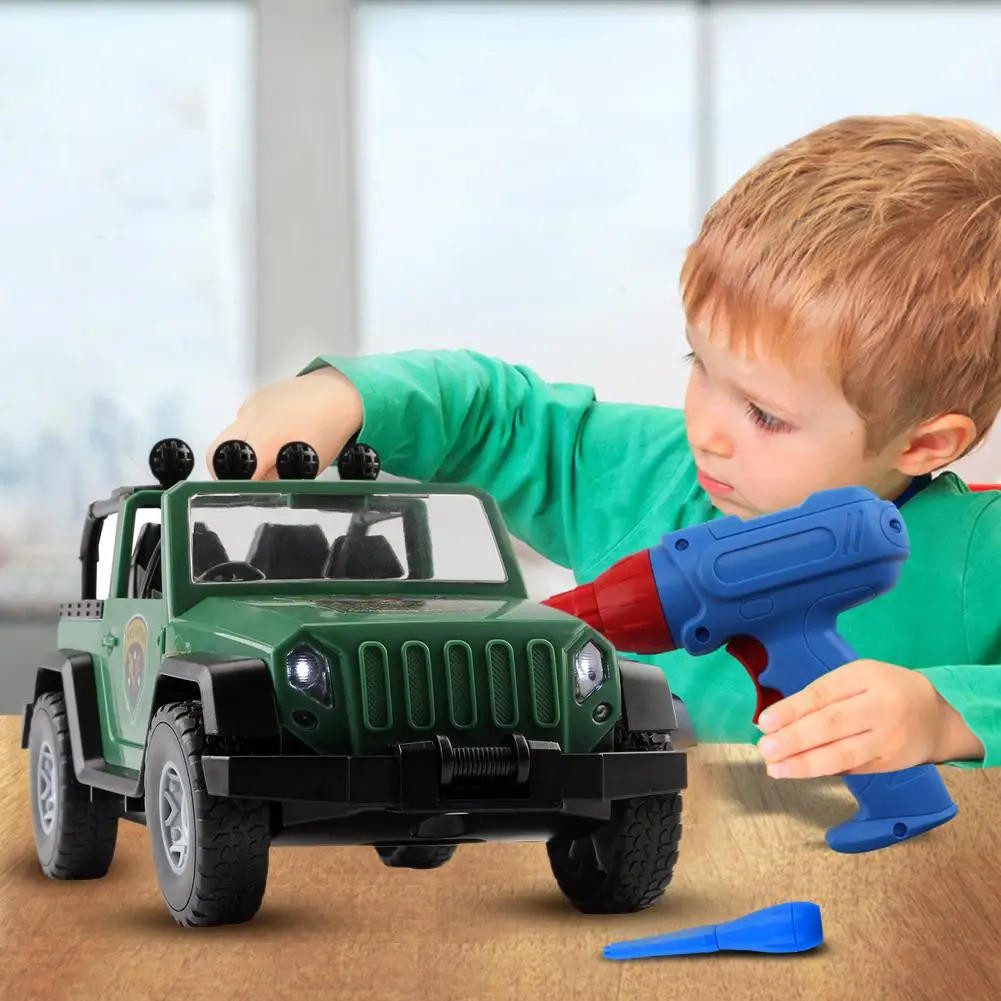 Сборка &quotсделай сам&quot Модель Jeep автомобильный комплект детская винты сверла