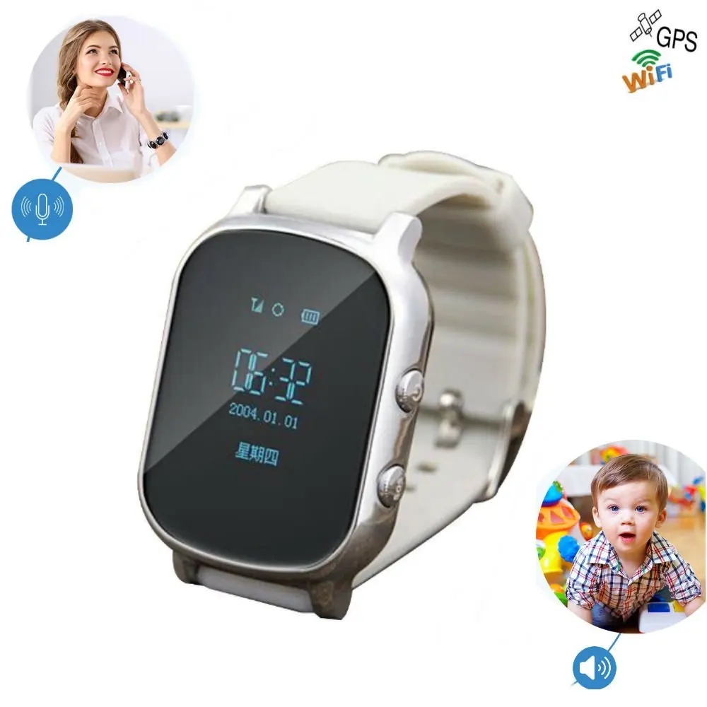Смарт-часы для детей, GSM, GPS-трекер, SIM-карта Google T58, для iOS, Android от AliExpress RU&CIS NEW