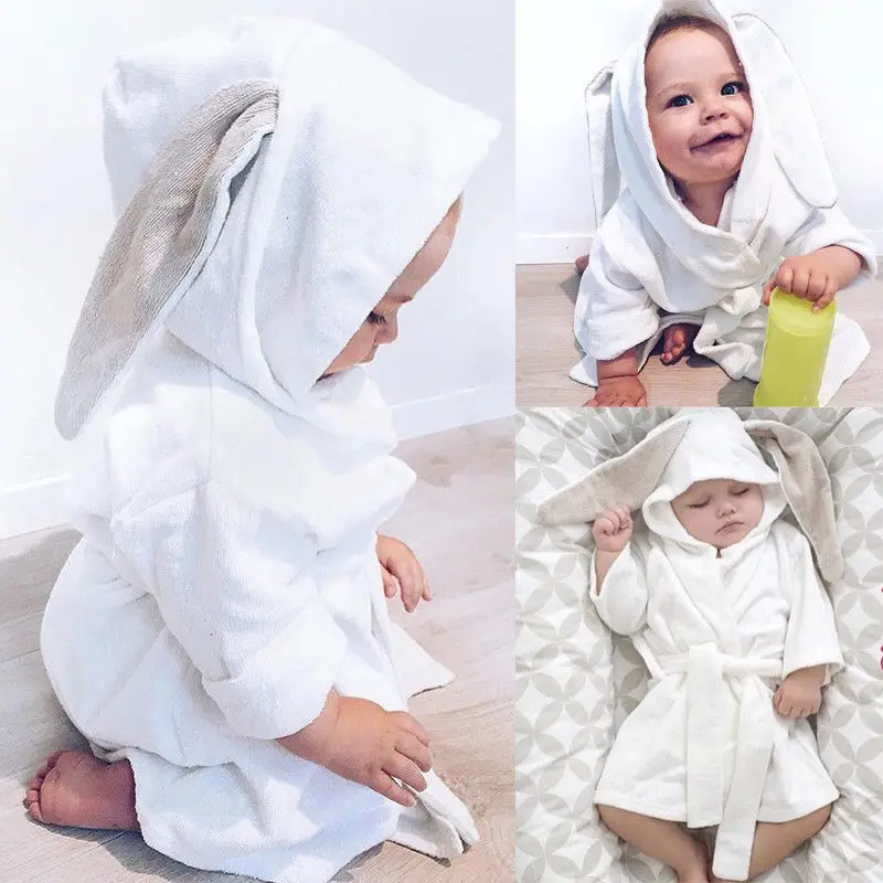 Халат детский Pudcoco для девочек и мальчиков хлопок размер: 3 m/6м/9 m/12м/18 m/24м 2