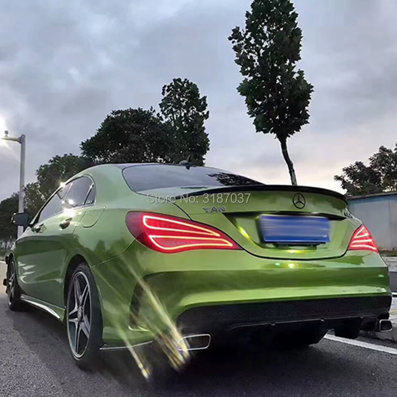 Спойлер для Benz CLA CLA45 W117 C117 из АБС-пластика Неокрашенный искусственный задний