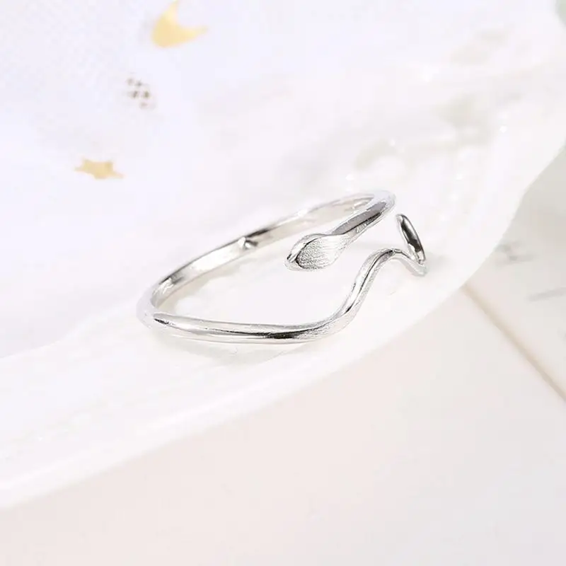 Simple Personality Water Ripple Opening Ring Fashion Couple Sisters Gold Silver Two Colors Wild Atmosphere | Украшения и