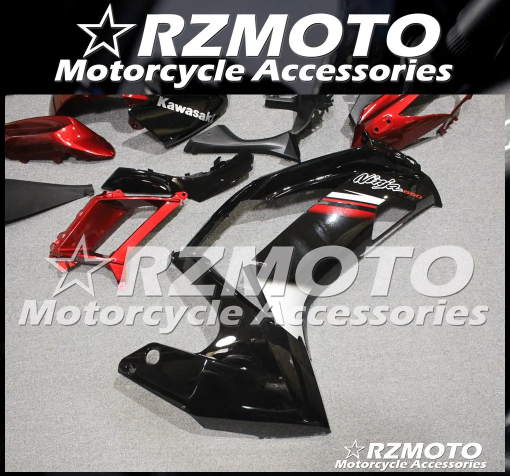 ABS обтекатель кузова комплект пригодный для Kawasaki Ninja ER6F 13 14 15 16 ER-6F 2013 2014 2015 2016 KI13 |