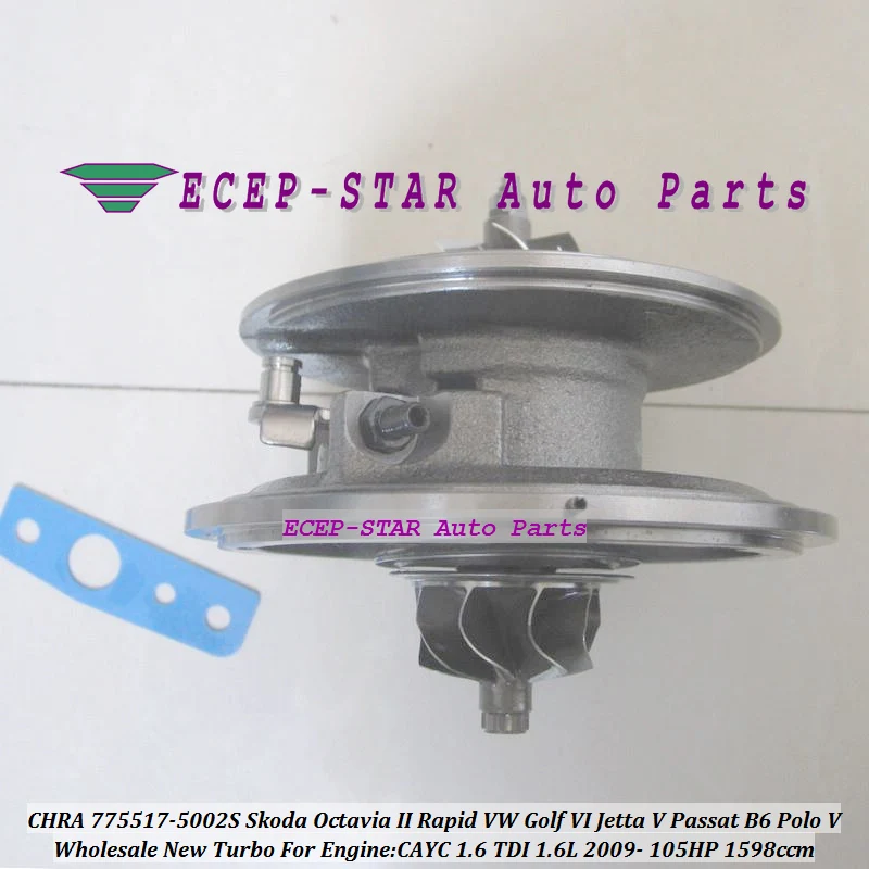 775517 775517-5002S 775517-5001S Турбокомпрессор картридж CHRA для Skoda Octavia Rapid VW Golf VI Jetta V Passat B6 Polo