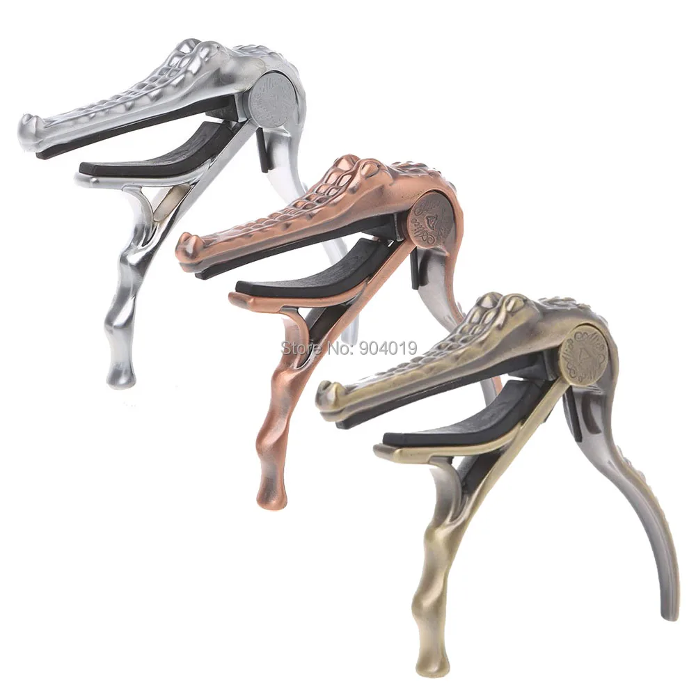 

Alice A007G Crocodile Aluminum Alloy Acoustic Folk Guitar Capo Clamp