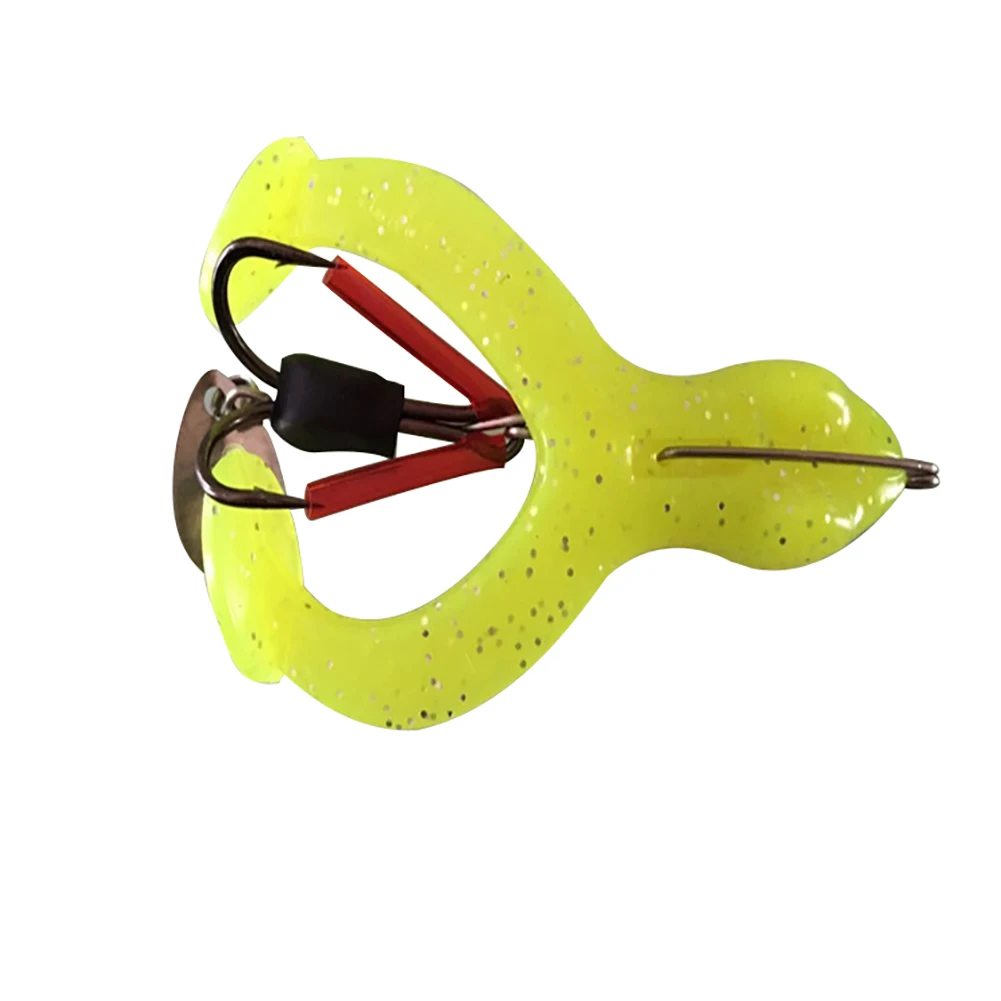 

Useful Fishing Tackle Bait Artificial Frog Soft Lure Crankbait with Metal Sequin Hook