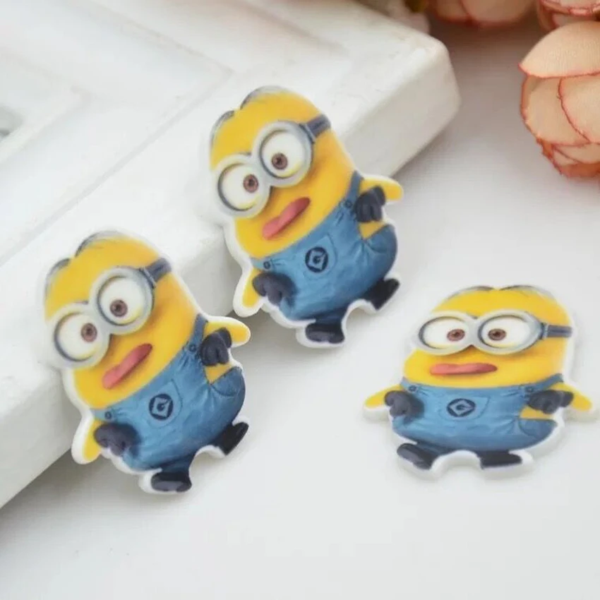 10 шт./лот мультфильм плоское заднее украшение из смолы DIY Кабошоны-аксессуары для