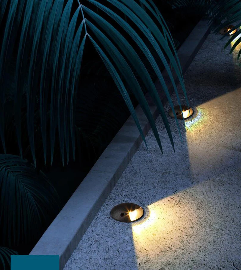 10x Waterproof 2W 3W LED Buried Light Outdoor IP68 Underground Red Green Blue Deck Floor Landscape Lamp Free Shipping | Освещение