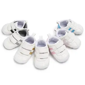 Новая детская модная обувь для детской кроватки на мягкой подошве, повседневная обувь для детей 0-18 месяцев