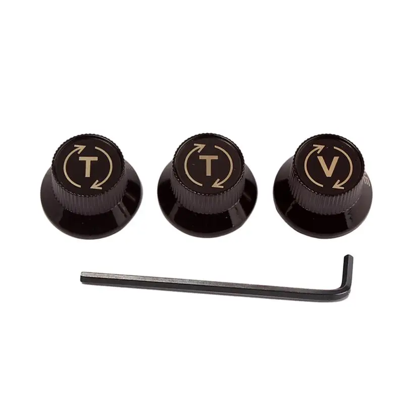 1 Set Speed Control Knob Metal Durable Volume Allen Keys Screw for Bass Guitar Musical Instrument | Спорт и развлечения