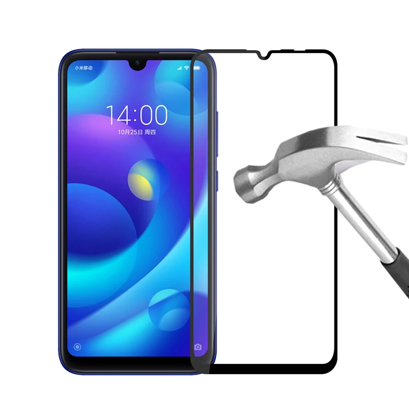 2.5D полное покрытие закаленное стекло для Xiaomi Play защитная пленка на экран mi play xiomi