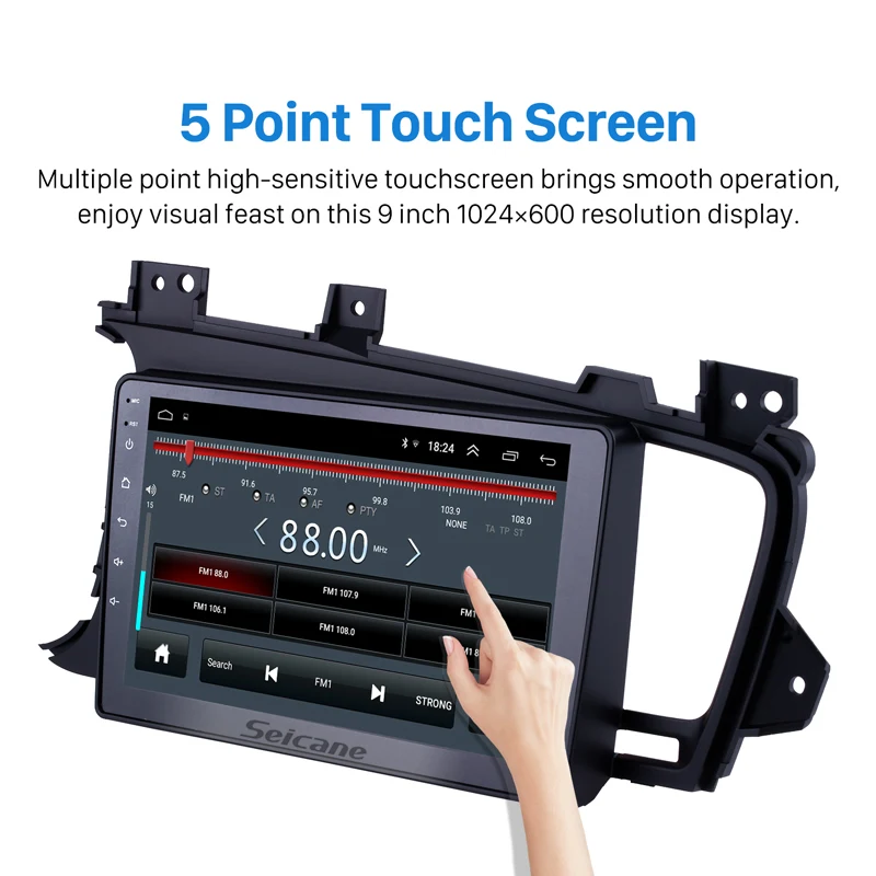 Seicane 9 &quotсенсорный экран Android 1 GPS навигационная система для 2011 2012-2014 Kia k5 LHD