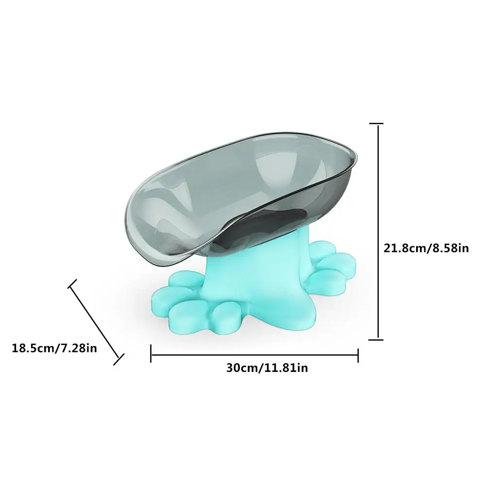 Семейная миска для еды Наклоненная Съемная кормления домашних животных лопата