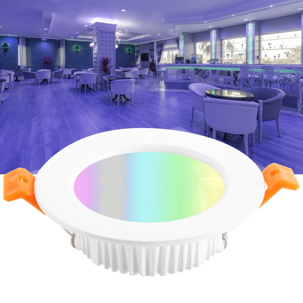 Умная Светодиодная потолочная лампа e27 led 7W RGBW с Wi Fi|Светодиодные лампы и трубки| |