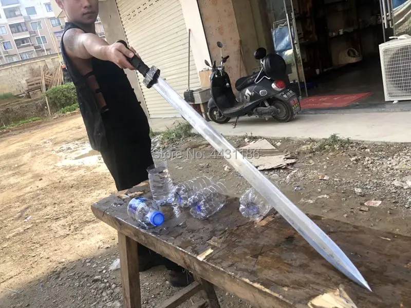 Высокопрочный пружинный стальной ручной работы Китайский Меч WuShu с двойным краем
