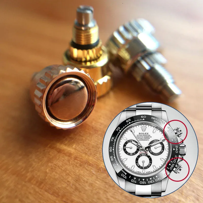 Стальная Кнопка толкателя для RLX Rolex Daytona 1165 Автоматический хронограф Запчасти