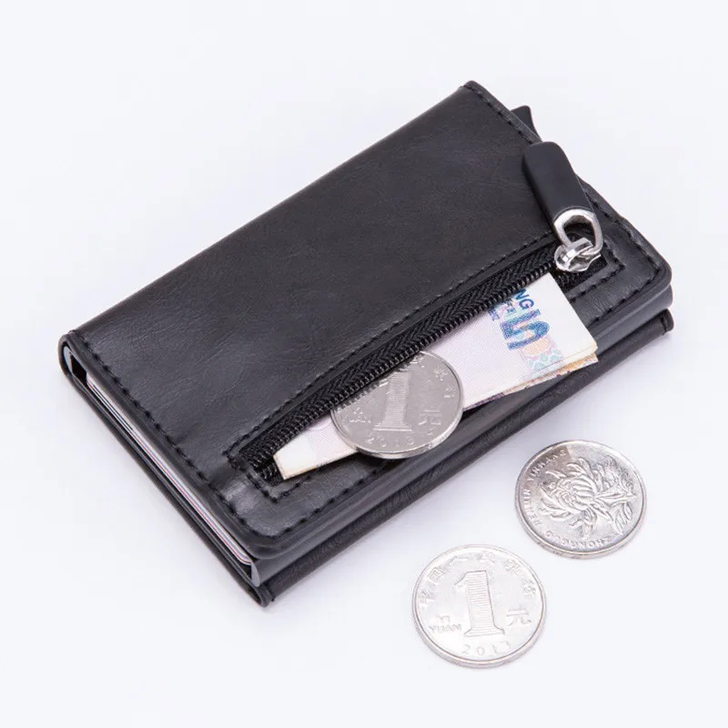 VM Мода поцелуй RFID Противоугонная щетка тонкий кошелек кредитный держатель для