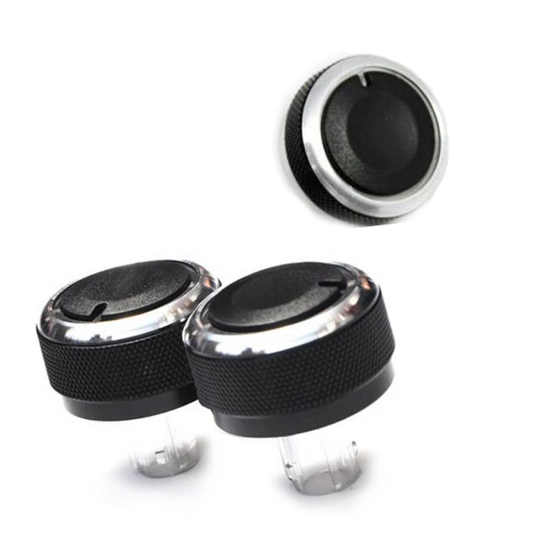 3Pcs Car Air conditioning conditioner Knob Control Button Aluminum Alloy For VW Lavida/Bora/Touran/Magotan/new Sagitar Octavia | Автомобили
