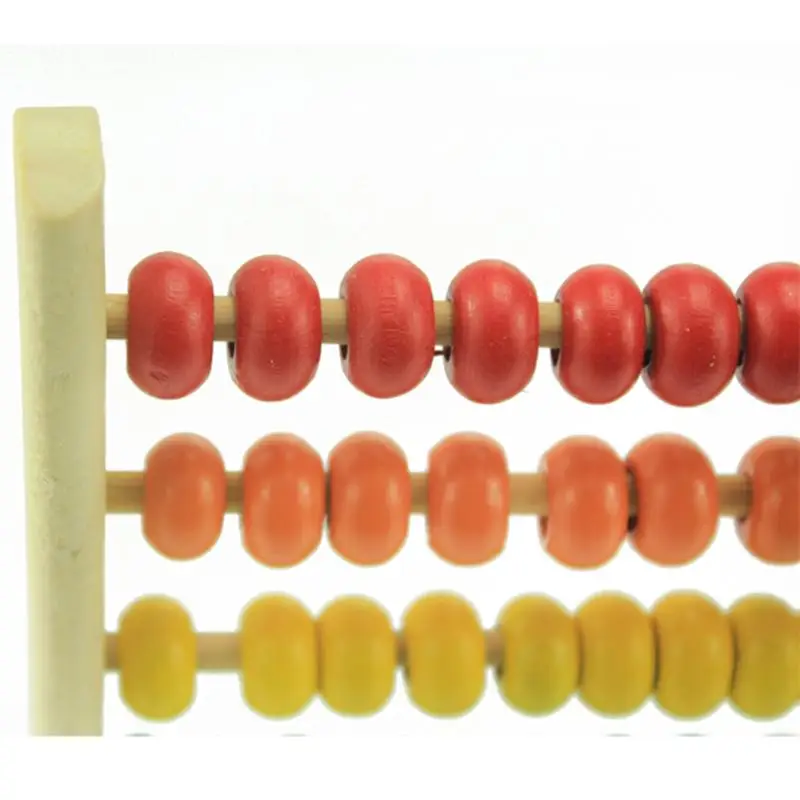 Детские математические игрушки деревянные Abacus красочные маленькие цифры