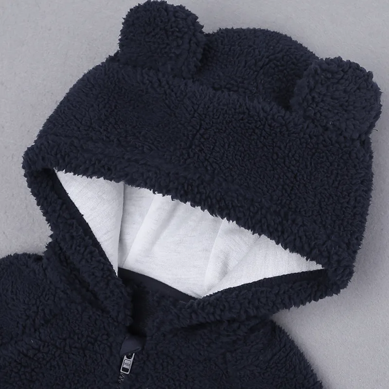 

New Boys Baby Cotton Jackets Girls Coat Spring Autumn Kids Clothes Newborn Lamb Cashmere Coat Cotton Children Outerwear Clothing
