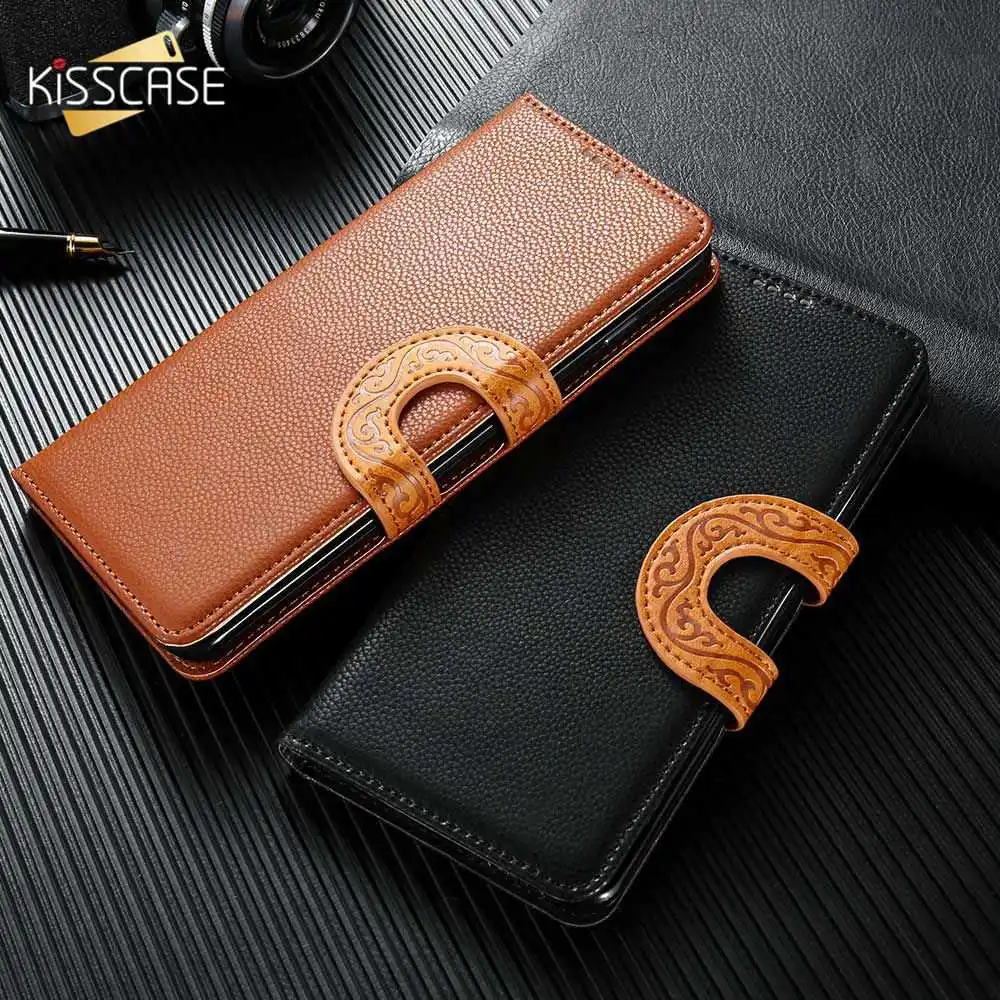 Флип Чехлы kisscase кожаный чехол для iPhone X XS 7 8 6 6s Plus 5 5S SE XR MAX чехол|Чехлы-портмоне| |