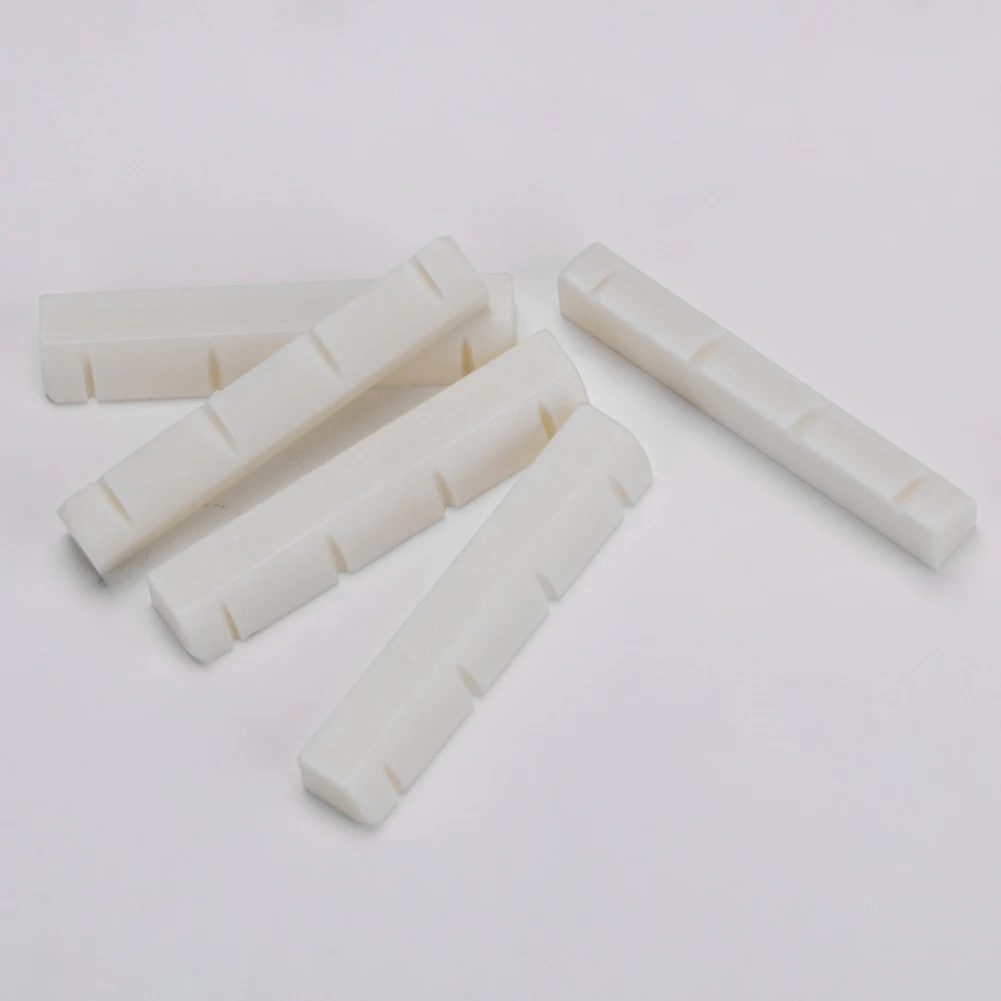 

5 pcs Musical Instruments Bone Nut For Electric Guitar Bone Nut Saddle Guitar Accessories White Guitar String Pillow
