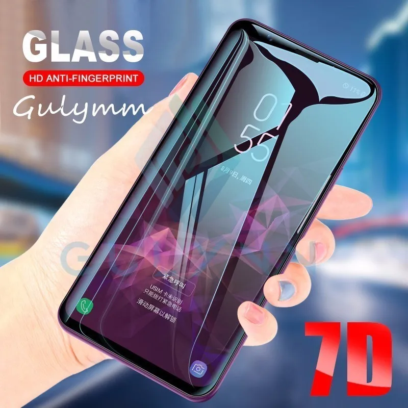 

7D Full Curved Tempered Glass For Samsung Galaxy S10 S9 S8 Plus S10E For Screen Protector Film Samsung Note 9 8 S10 S7 S6 Edge