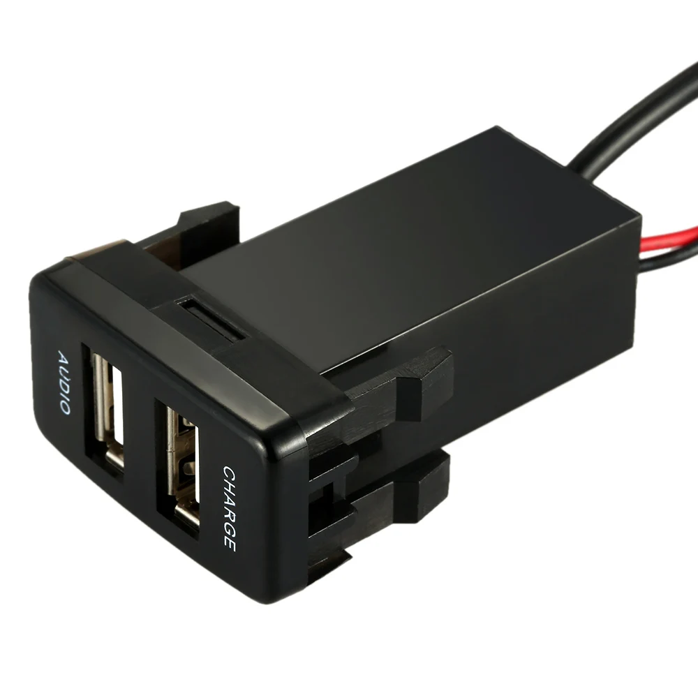 Горячая Распродажа автомобиля 5V 2.1A USB Интерфейс гнездо Зарядное устройство +
