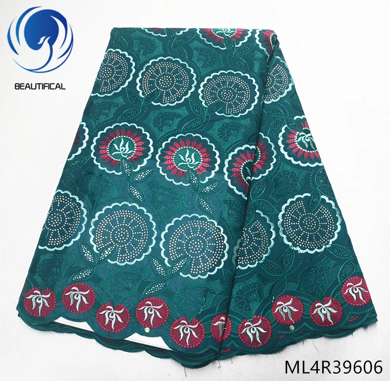Красивая сухая кружевная ткань африканская швейцарская хлопковая вуаль для