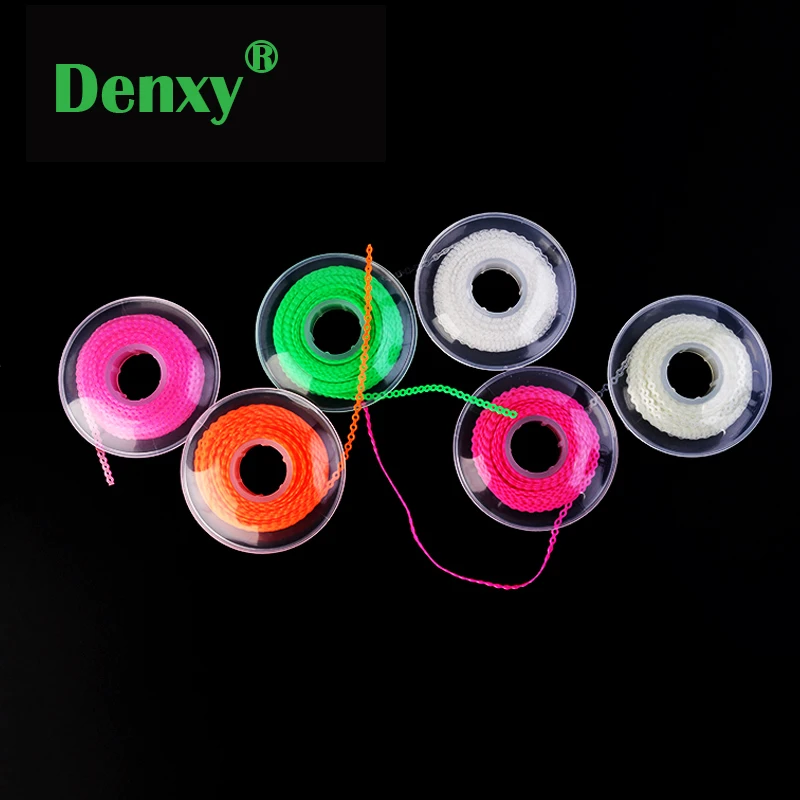 Ортодонтическая цепочка Denxy 5 шт. эластичная Стоматологическая ультрамощная