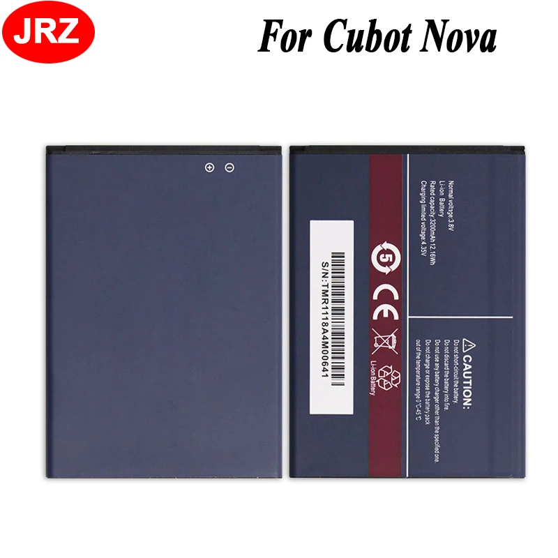 

JRZ For Cubot Nova Phone Battery For Cubot Nova 3200mAh Hight Capacity 3.8 V Top Quality Replacement Batteries