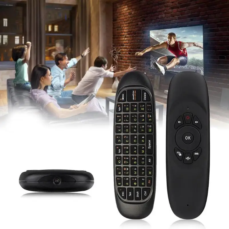 2 4 GHz G64 Fly Air Mouse русская Беспроводная клавиатура Пульт дистанционного управления