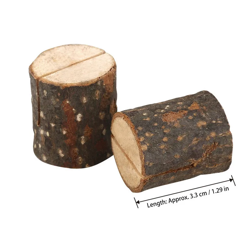 

village original wood stump note holder photo clip wedding decoration table card number card home crafts ornaments