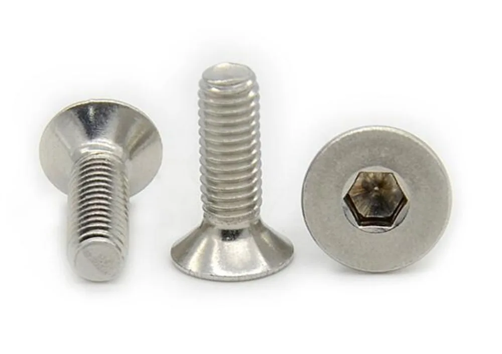 

10PCS M3 Stainless Steel Flat Head Countersunk Screw Hex Socket Countersink Bolt M3*4/5/6/8/10/12/14/16/18/20/30/50mm