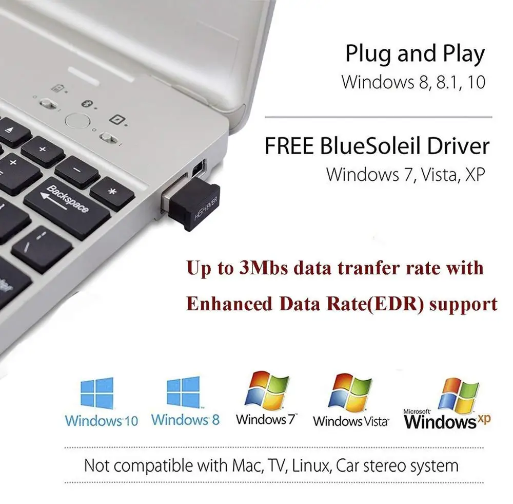 Highever usb адаптер 4 0 динамик беспроводная мышь Bluetooth музыкальный аудио приемник