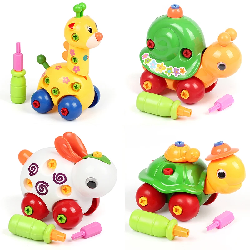 Новая детская головоломка с животными обучающая разборка мультяшная игрушка для