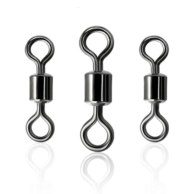 OLOEY 10-50pcs 50PCS Ball Bearing Swivel Solid Rings Fishing Connector Ocean Boat Hooks | Спорт и развлечения