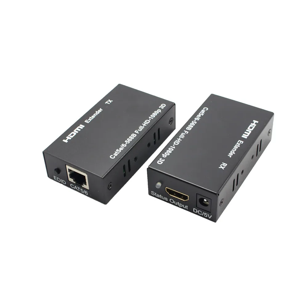 HDMI балун удлинитель через один Cat Cat6/6A HD 196FT 60 м 3D способен 1080p|Кабели HDMI| |