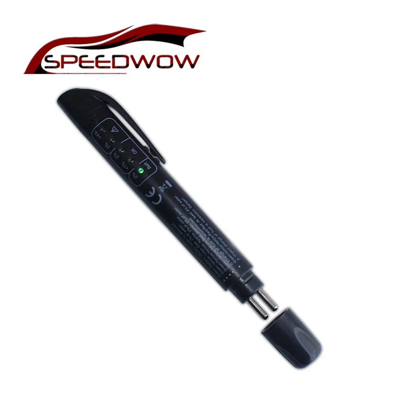 SPEEDWOW пластиковый металлический тормоз тестер жидкости ручка 5 светодиодный