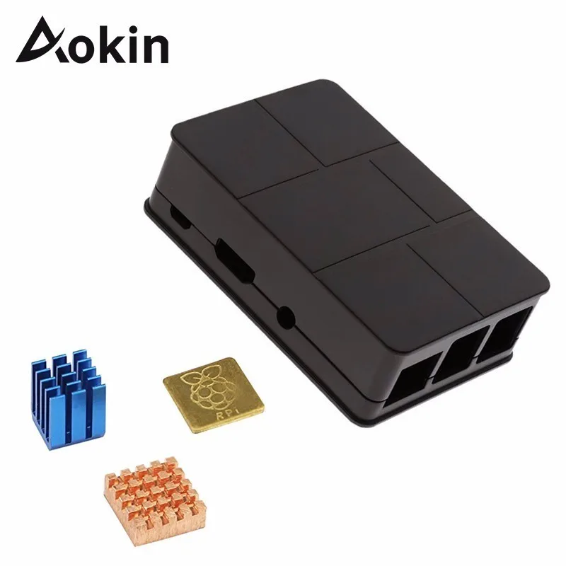 

For Raspberry Pi 3 Model B ABS Case Black Protective Case Cover Shell Enclosure Box for Raspberry Pi 3 Model B