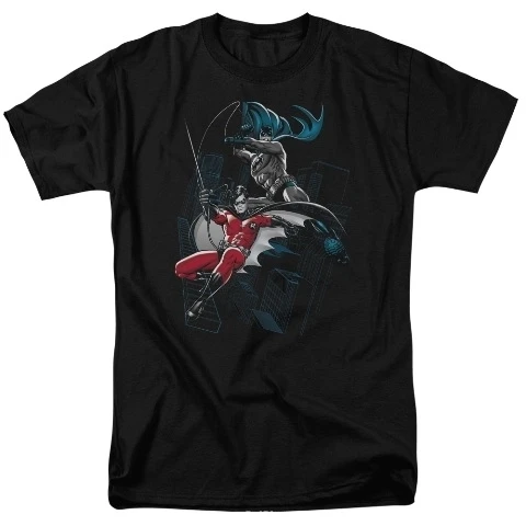 Trevco Бэтмен черный и белый короткий рукав для взрослых 18 1 Tee Extra Large| |