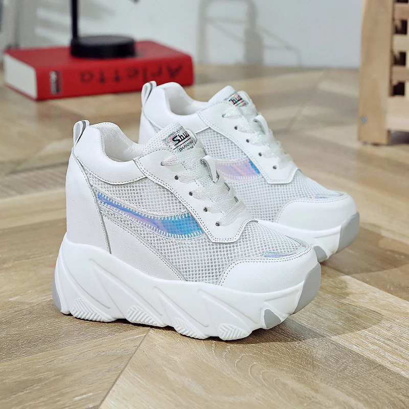 2019 женские летние кроссовки увеличивающие рост женская повседневная обувь на