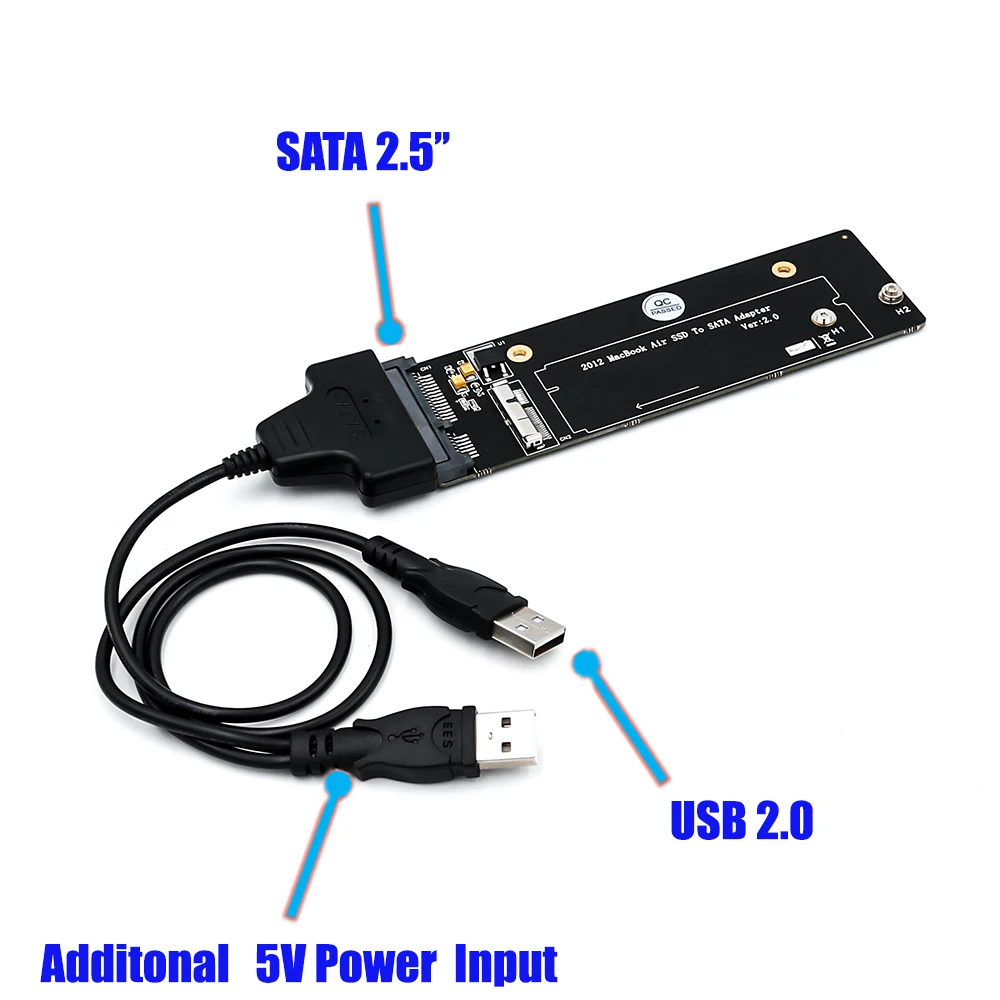 18 + 8 Pin SSD на SATA 2 5 дюйма USB адаптер карта для 2012 Macbook Air/Pro Retina конвертер с 0