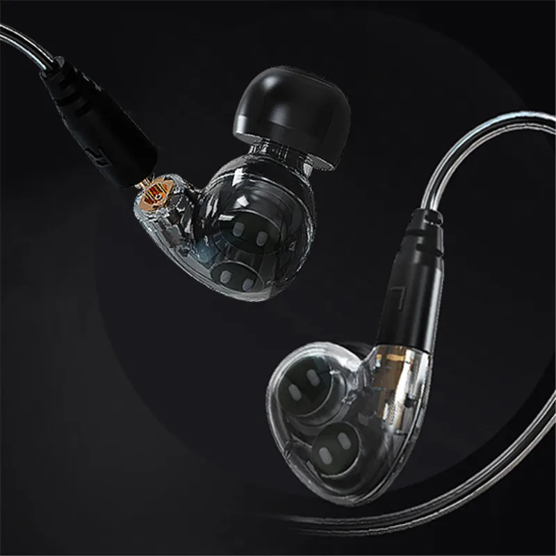 CLAITE оригинальные 2DD + 1BA гибридные наушники с микрофоном 6 драйвер двойной