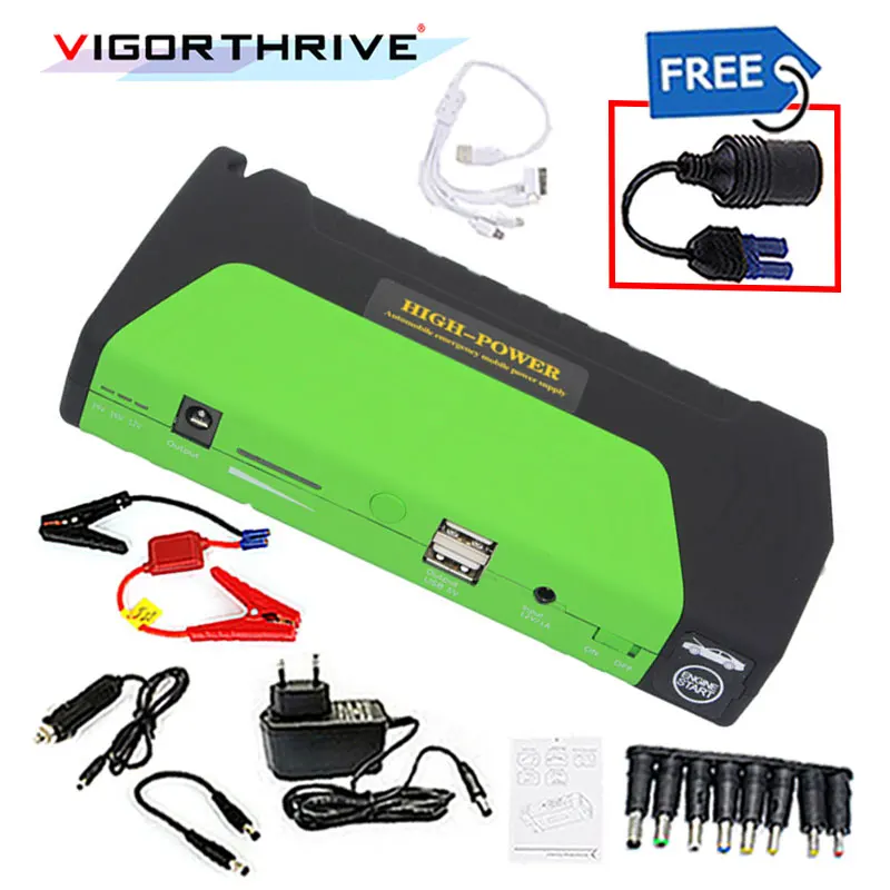 

Best Quality multi function 12V car jump starter car charger 600A start booster MINI Portable emergency power bank booster